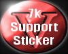 7k Support Sticker