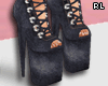 Wedge Boots Blue RL