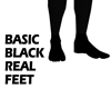 Basic Black Real Feet