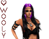 -JOJO- long blk purple