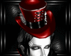 b red steampunk hat M