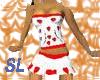 Red Hearts top and skirt