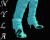 *Ny Teal Fur Boots