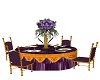 Purple Gold Guest Table