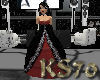 (ks70) Red & Black Gown