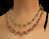 Necklace by two gilded