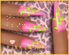<P>Neon Barbie Nails