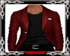 jacket rouge haut noir