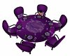 modern purple dine tble