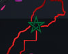 morocco map neon