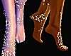 Golden henna feet - F