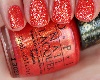 *C* Coral Texture Nails