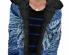 blue furr coat