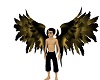 Black/Gold Vamp Wings