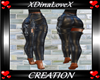 Black belt, bag Pants-F