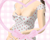 white polka dot top <3