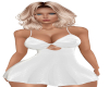 White Satin Slip Dress L