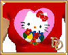 Red Kitty Heart Tee