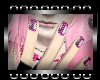 Pink Checkerboard Nails