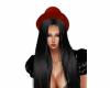 Hair black + hat red #CD
