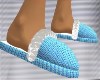 Ladies Blue Slippers