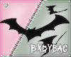 ⛧: 8 Bats Black