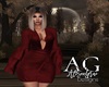 Danette Burgundy Dress