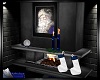 Blue Christmas Fireplace