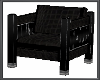 Black Snakeskin Chair