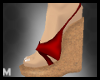 {fm} Spring Wedge Red