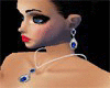 diamond necklace earing
