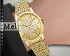 Mel*Round Gold Watch