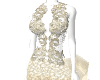 Beige wedding gown
