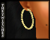(TT) Bead Earrings Gold