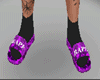 Purple Bape Camo Slides