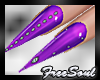 CEM Purple Diamond Nails