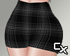 Black Plaid Skirt RL