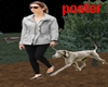 Woman Walking Dog-2