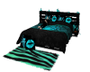 Teal Couple Chill Bed