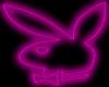Pink Neon Playboy Bunny