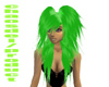 hair green women