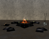blk n grey fire table