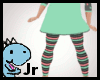 Girly teal dot outfit