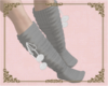 A: Grey winter socks