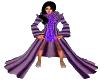 Purple stripe cloak