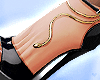 Gold Snake Heels