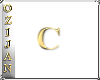 oziweegold letters Cap C