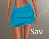 Blue Silk Skirt