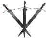 3 mounted swords