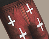 Ⓐ Cross Red Pants